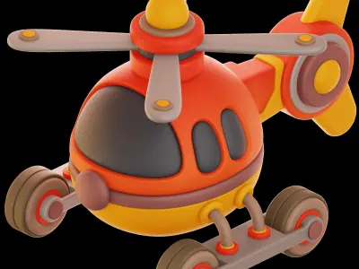 Vehicle Toys 3D Illustration 3D model