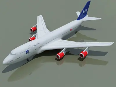Scandinavian Airlines SAS Boeing 3D model