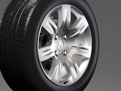 Peugeot Partner Tepee wheel 2017 3D model
