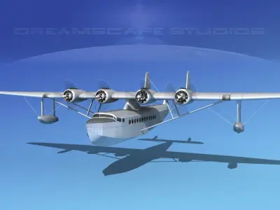 Sikorsky S-42 Bare Metal 3D model