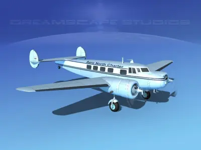 Lockheed L10 Electra Aero North 3D model