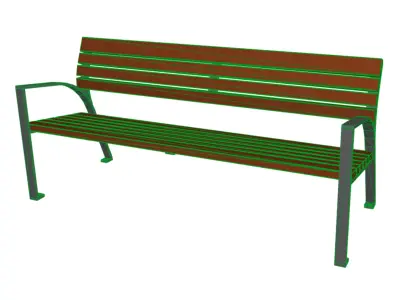Bench park Free 3D model buy