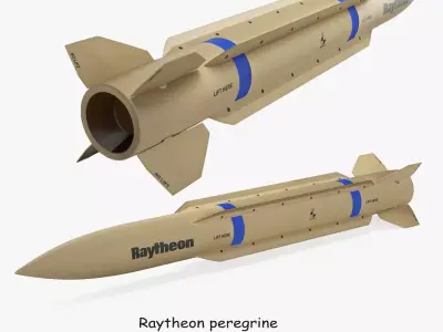Raytheon Peregrine AMRAAM Missile 3D model
