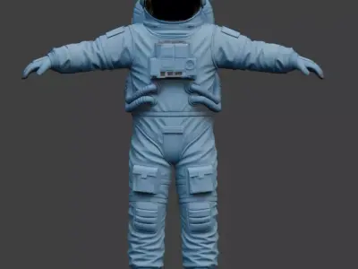 Realistic Astronaut Space Suit 3D Model 3D model