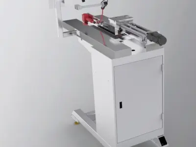 Circular tube welding mobile car 3D model