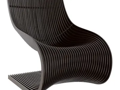 Michael Thonet rating chair 3d model Low-poly 3D model