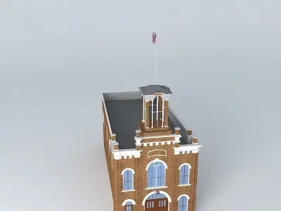 Stn 3 St Paul MN Historic 1872 Fire Station 3 Free 3D model