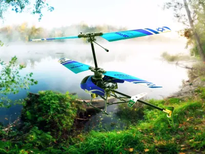 Remote controlled Helicopter - Textured 3D model