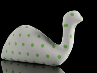 Nessie Plush Toy Low-poly 3D model