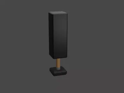 Obstacle speaker Free low-poly 3D model