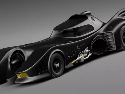 Batmobile 1989 Jet Car 3D model