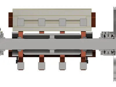 Rotor 1300 for impact crusher 3D model