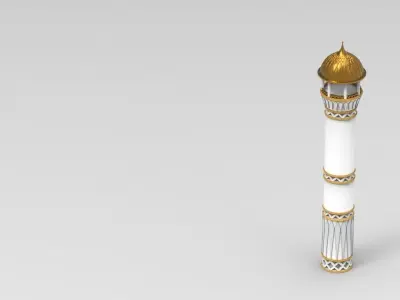 Minaret mosque 3D model