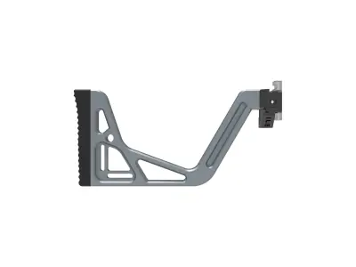 VISOR STOCK WITH BRACE ADAPTER TO ADAPT TO PICATINNY RIS 3D print model