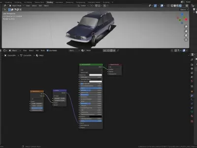 Renault Car Low Detail 3d Model Free 3D model