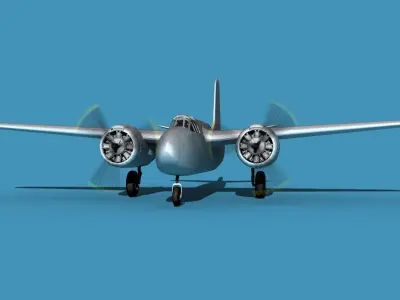 Douglas A-20G Havoc Civil Version V00 3D model