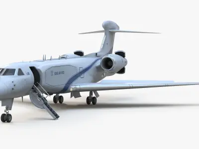 CAEW Airborne Early Warning Aircraft 3D model