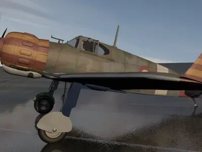 Bloch MB-152 C-1 3D model