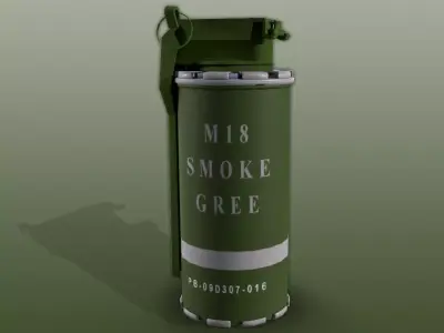 Smoke Low-poly 3D model