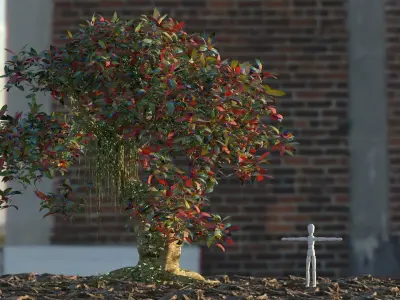 Alien Fantasy Plant Tree 01 3D model