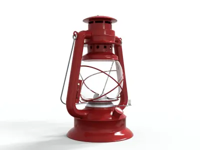 Kerosene Lamp Low-poly 3D model