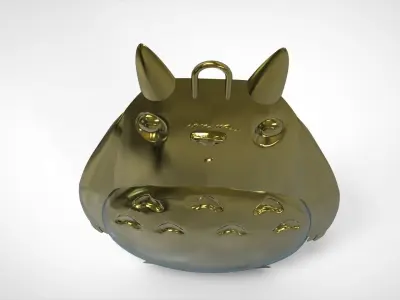 totoro gold figurine 3D print model