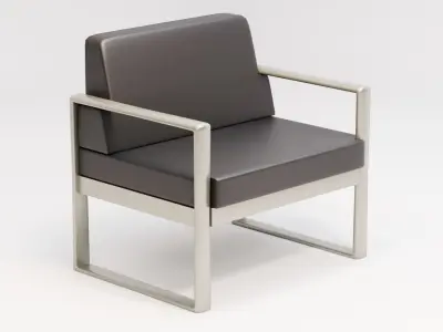 Waiting Room Office Chair 3D model