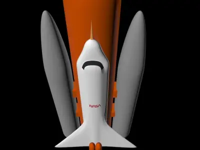 rockets space shuttle Free 3D model