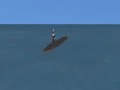 Virginia class SSN 776 USS Hawaii 3D model