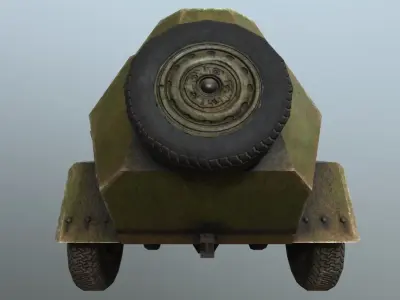 Armored car BA-64 Low-poly 3D model