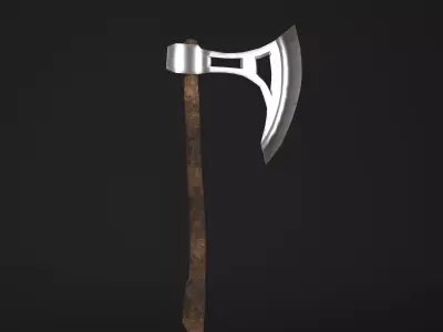 Battle Axe Breaker Free low-poly 3D model