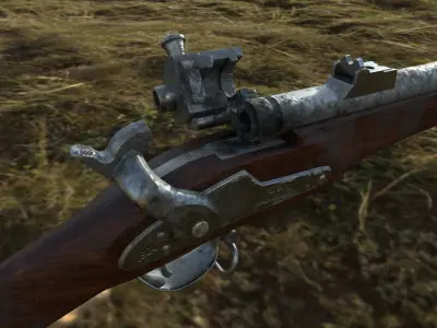 Joslyn Rifle Low-poly 3D model