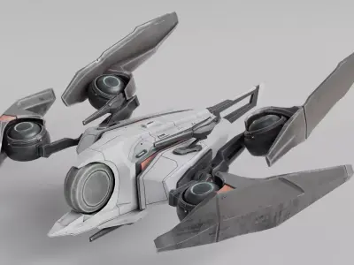  Scifi spaceship T -12 3D model