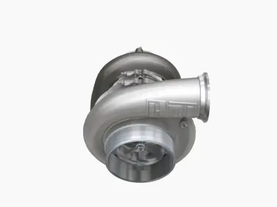 Harts X275 103mm turbocharger Low-poly 3D model