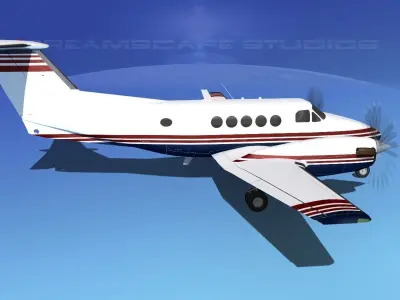 Beechcraft B200 GT King Air V05 3D model