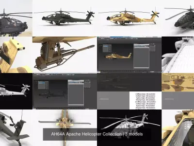 AH64A Apache Helicopter Collection 