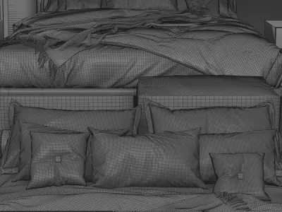 Park Uno Bed 3D model