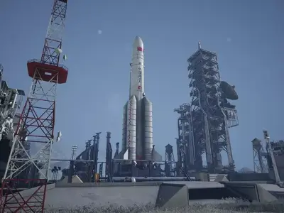 Chinese Rocket Launch  220 Assets Low-poly 3D model