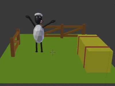 Shaun The Sheep Low-poly 3D model Low-poly 3D model