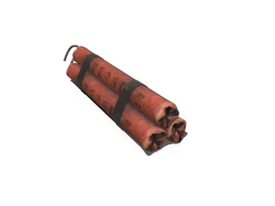 Dynamite Low-poly PBR Free low-poly 3D model