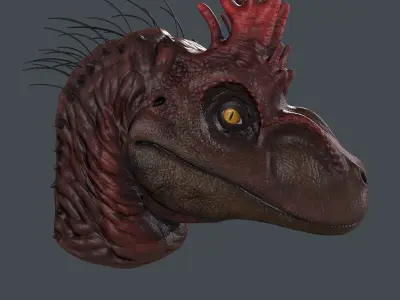Velociraptor Head 3D model