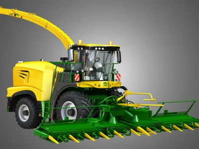 Krone Forage Harvester Combine 3D model