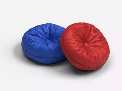 Cushion pillow Free low-poly 3D model