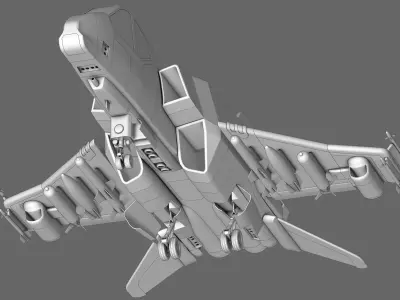 Sci-Fi Starfighter 3D model