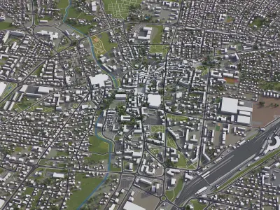 Rybnik Low-poly 3D model