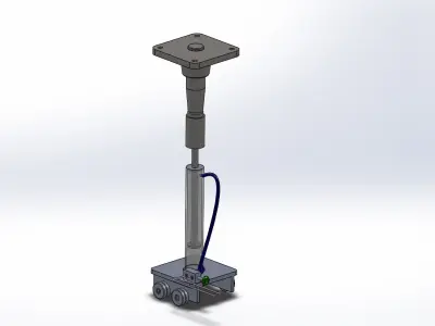 Pivot pin assembly Free 3D model