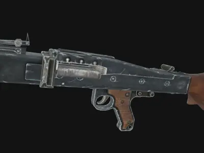 MG 42  Low-poly 3D model