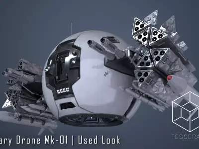 Military Drone Mk1 Used Look 3D model