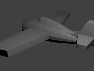 US F4F Wildcat Fighter Aircraft Free 3D print model