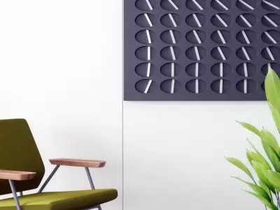 decoration wall Modern pendant 3D model